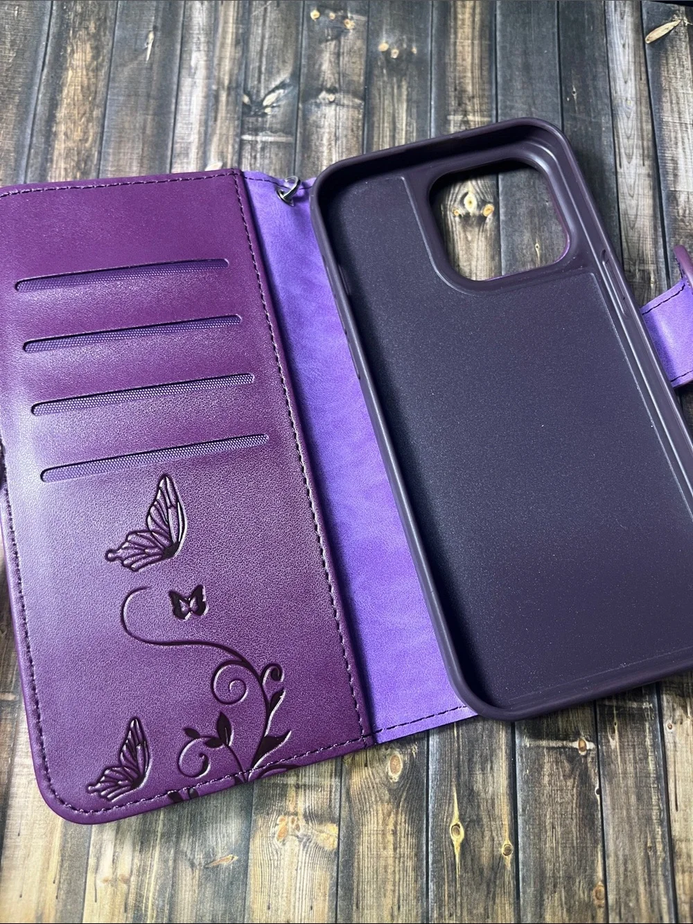 Wallet Case for iPhone 16 Ultra Cover, Butterfly PU Leather Magnetic Closure